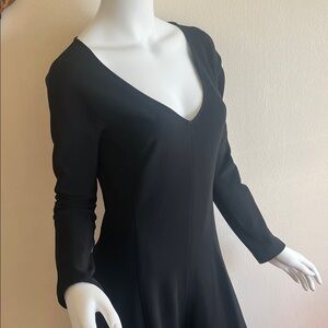 Diane Von Furstenberg Black Long Sleeve Dress